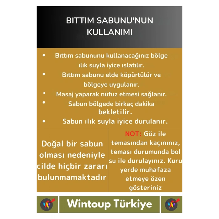 Özel %100 Doğal Güzel Kokulu El Yüz Saç Vücut Cilt Orijinal Bitkisel Siirt Bıttım Sabunu 120Gr 10 Ad