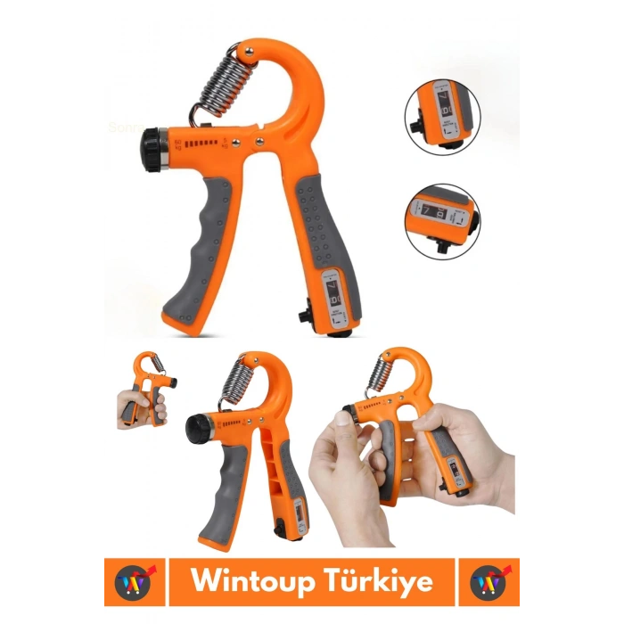 Özel Üretim El Bilek Kol Güçlendirici Kas Yapma Ayarlanabilir Sayaçlı Bilek Güçlendirme Yayı 5-60 Kg