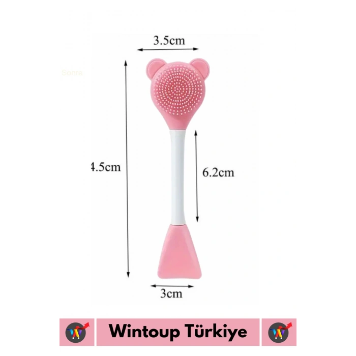 Premium Tasarım Çok Amaçlı Makyaj Esnek Yumuşak Silikon Yüz Temizleme Maske Uygulama Fırça&Spatulası