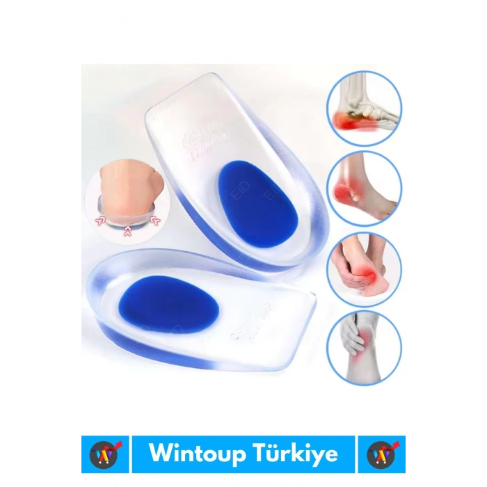 Premium Ergonomik Anatomik Boşluk Doldurucu Jel Düz Tabanlık Ark Destekli Silikon Ayak Tabanlığı 2li