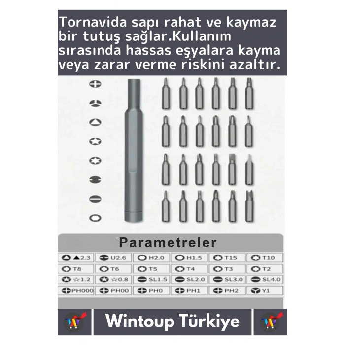 Premium Dayanıklı Mıknatıslı Saat Gözlük Elektronik Taşınabilir Mini Kutulu 25 Parça Tornavida Seti