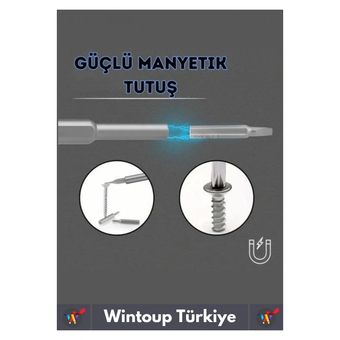 Premium Dayanıklı Mıknatıslı Saat Gözlük Elektronik Taşınabilir Mini Kutulu 25 Parça Tornavida Seti
