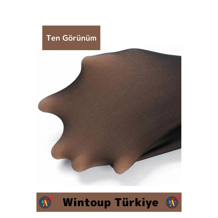 Premium Toparlayıcı Korse Etkili Esnek Sıcak Tutan Peluş İçli Termal Ten Görünümlü Tayt Çorap