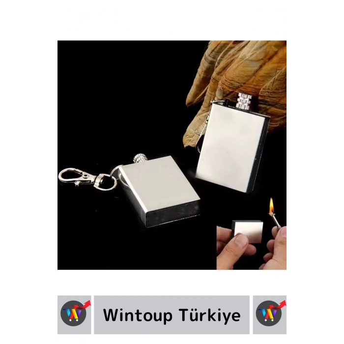 Premium Taşınabilir Pratik Kamp Doğa Av Günlük Rüzgarda Sönmez Zippo Benzin Metal Kibrit Anahtarlık