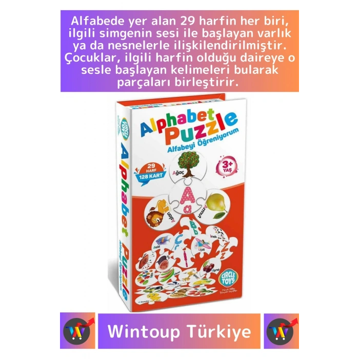 Premium Zeka El Göz Koordinasyonu Geliştirici Öğretici Çocuk Matematik Sayı Rakam Alfabe Puzzle