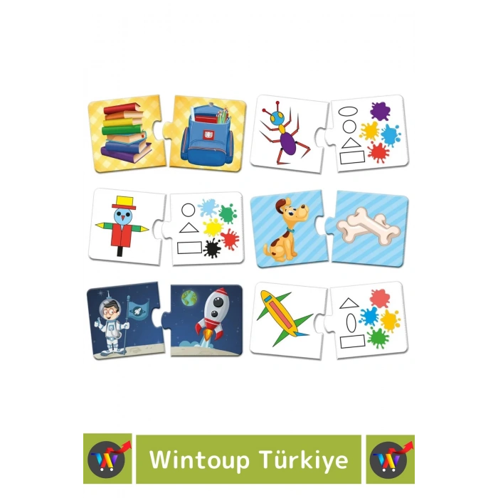 Premium Zeka Geliştirici Eğlenceli Öğretici Çocuk El Göz Koordinasyonu BAĞLANTI KURMA Puzzle Oyunu