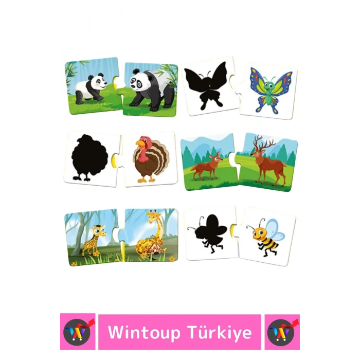 Premium Çocuk Zeka El Göz Koordinasyonu Geliştirici Eğitici Öğretici Eğlenceli 48 Parça İLK PUZZLE