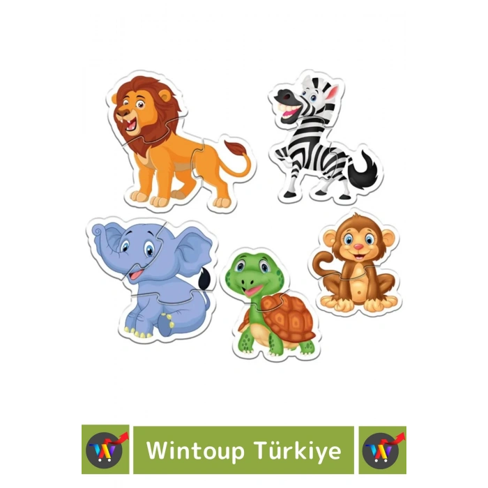 Premium Çocuk Zeka El Göz Koordinasyonu Geliştirici Eğitici Eğlenceli BABY PUZZLE ORMAN HAYVANLARI