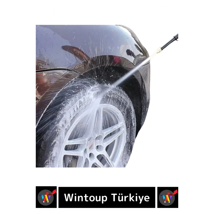 Özel Üretim Ayarlanabilir Başlıklı Güçlü Basınçlı Çok Fonksiyonlu Araba Bahçe Yıkama Tabancası