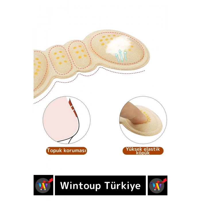 Premium Ayak Topuk Vurma Önleyici Taban Arkası Koruyucu Ayakkabı Daraltma Pedi 5 Mm 1 Çift