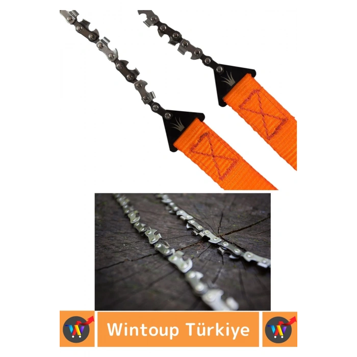 Dayanıklı Hafif Kompakt Saplı Pratik Taşınabilir Çantalı Mini Zincirli Av Doğa Kamp Testere