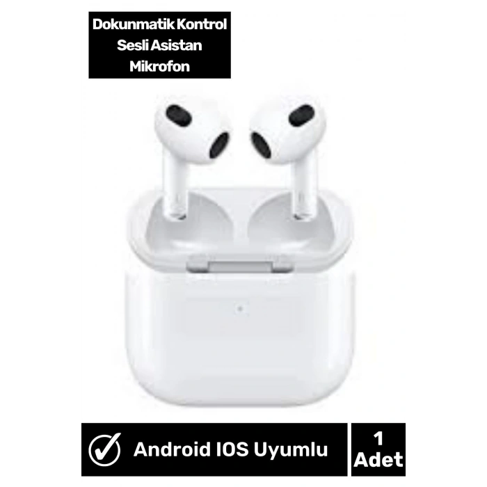3 Bluetooth Kulaklık 3.nesil Kablosuz Bluetooth Kulaklık Ios Uyumlu Premium