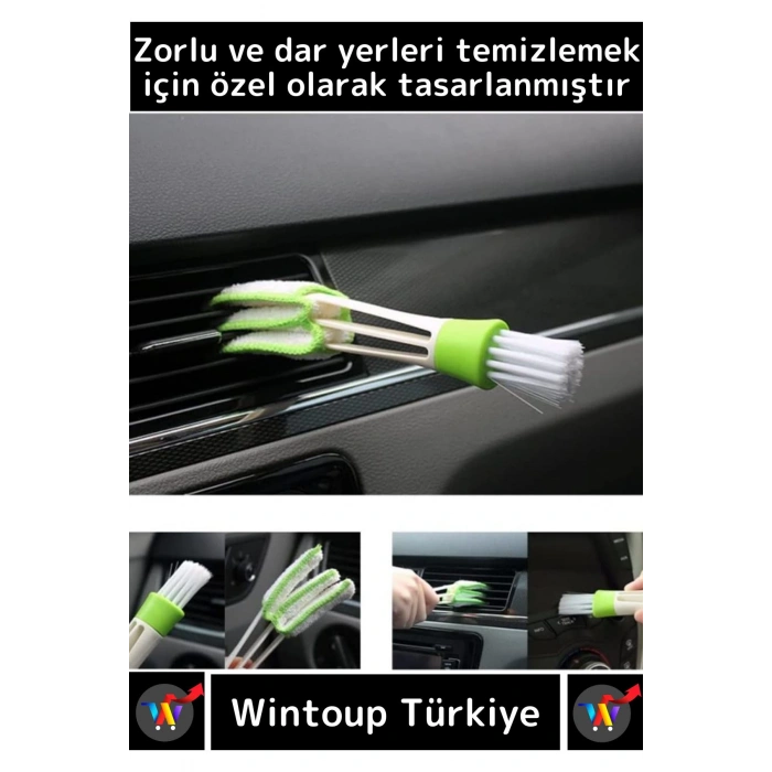 Premium Zor Dar Hassas Yerleri Temizleyen Elektronik&Otomobil Araç Klima İç Detay Temizleme Fırçası