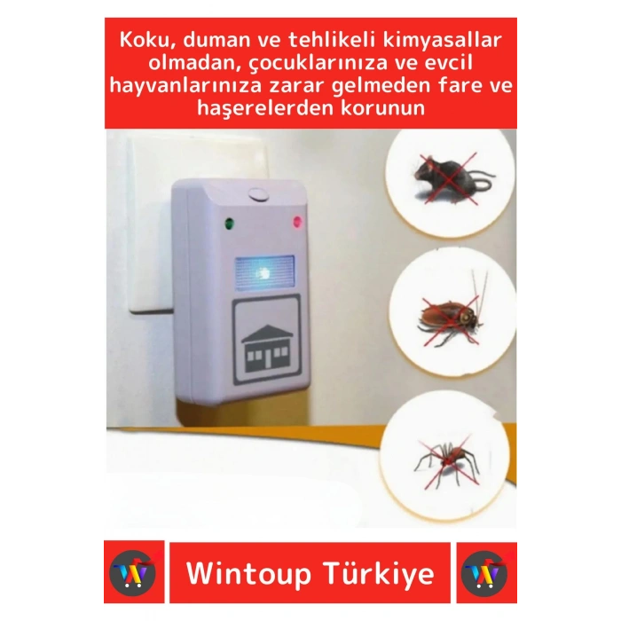 Özel Üretim Ekonomik Kimyasal İçermeyen Zararsız 220V Fare Kemirgen Haşere Kovucu Uzaklaştırıcı