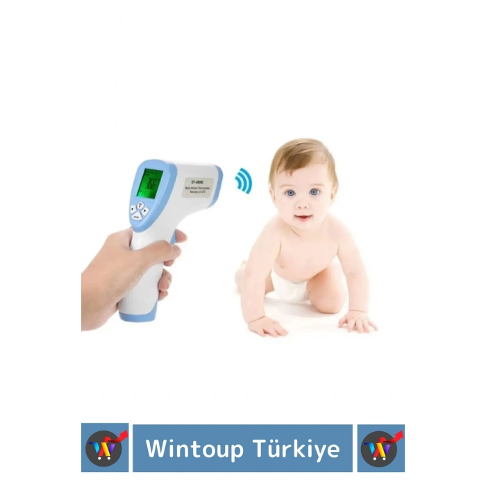 Özel Üretim Kızılötesi Pil Temassız Alın Boyun Bilek Dijital Ultra Hassas Ateş Ölçer Termometre