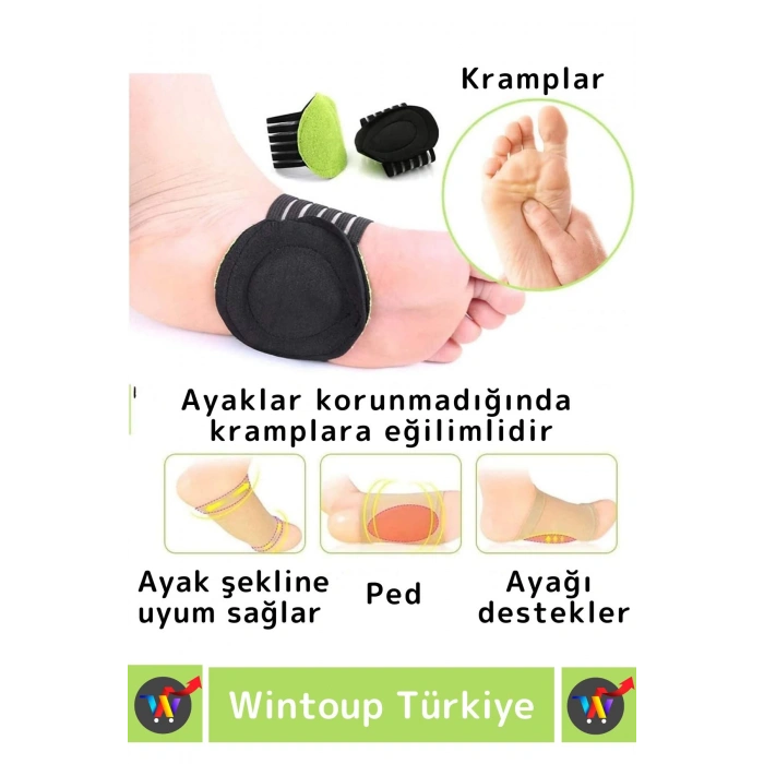 Premium Ayak Sırt Eklem Ağrılarına Masaj Etkili Yoğun İş Güvenliği Anti Stres Ayak Tabanlığı 2 Adet