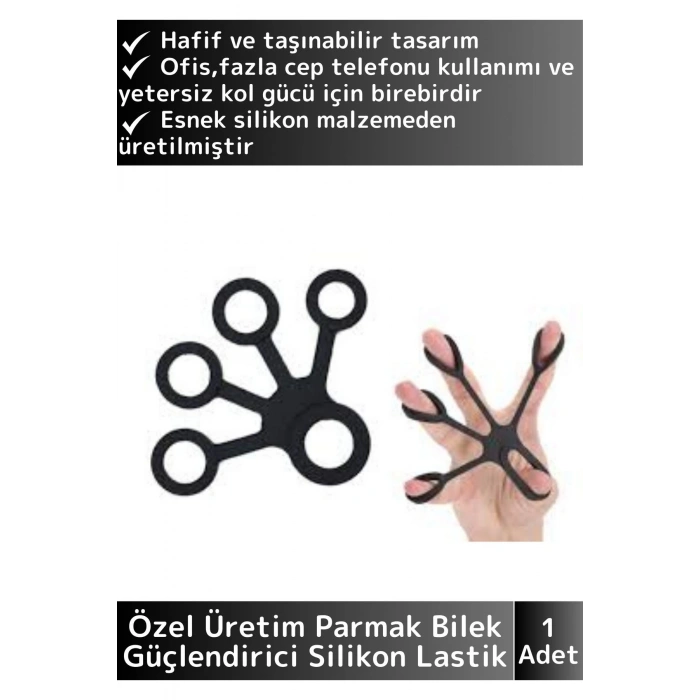 Premium Portable Dayanıklı Kas Gevşetme Parmak Bilek Güçlendirici Damar Belirginleştirici Lastik