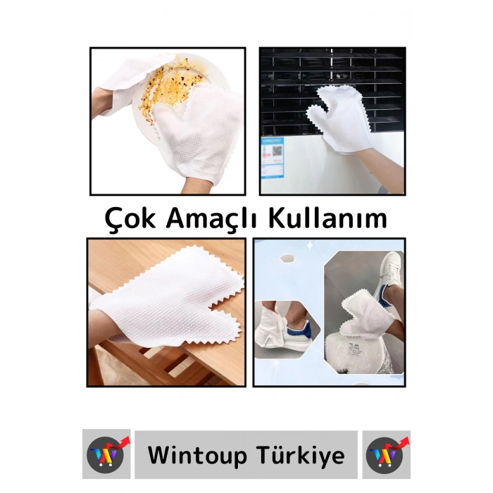 Premium Dayanıklı Yüksek Kaliteli Mikrofiber Pratik Çok Fonksiyonlu Temizlik Toz Alma Eldiveni 10lu