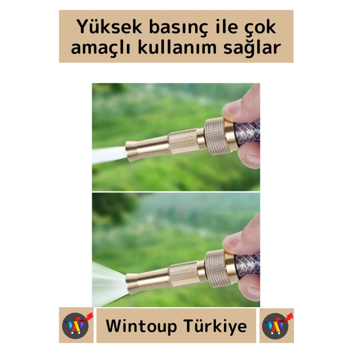 Özel Üretim Bahçe Araba Dış Cephe Balkon Yüksek Basınçlı Tazyikli Su Ayarlanabilir Hortum Başlığı