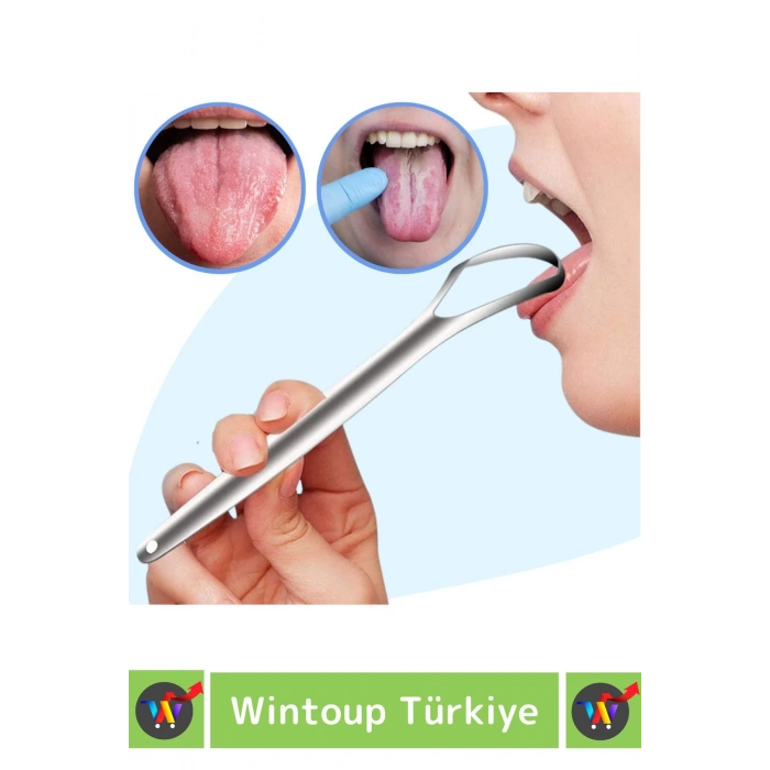 Özel Yüksek Kaliteli Paslanmaz Çelik Kolay Temizlenir Ağız Kokusu Önleyici Hijyenik Dil Temizleyici