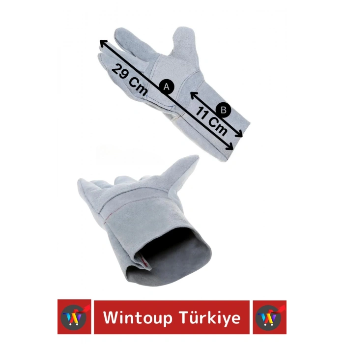 Yanmaz Eldiven Kaynak Yangın Mangal Tamir Su Geçirmez Yüksek Isı Dayanıklı Çok Amaçlı Eldiven 2 Çift