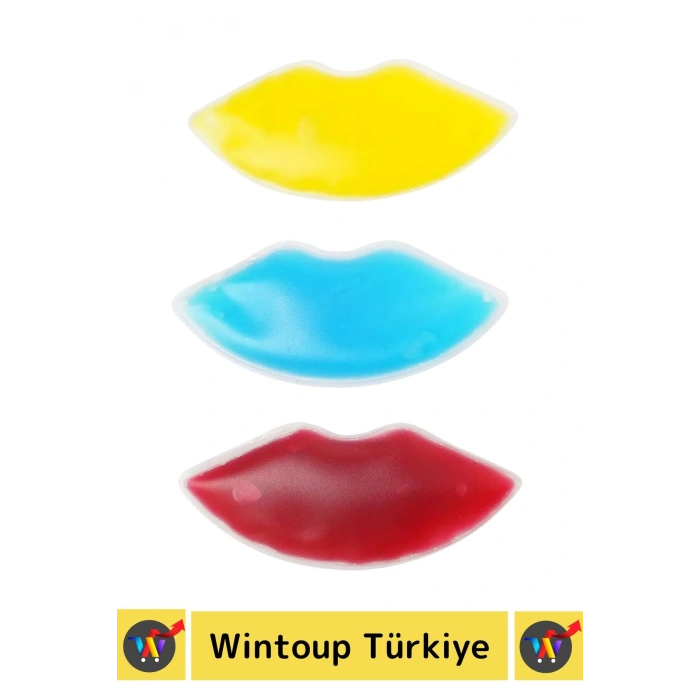 Premium Dudak Botoksu Soğuk Sıcak Termojel Yıkanabilir Isıtıcı Soğutucu Jel Sarı Dudak Bandı