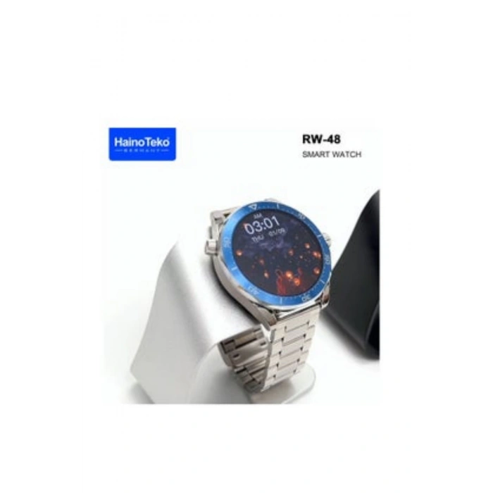 RW 48 Classic Series Amoled Ekran Watch With 3 Strap