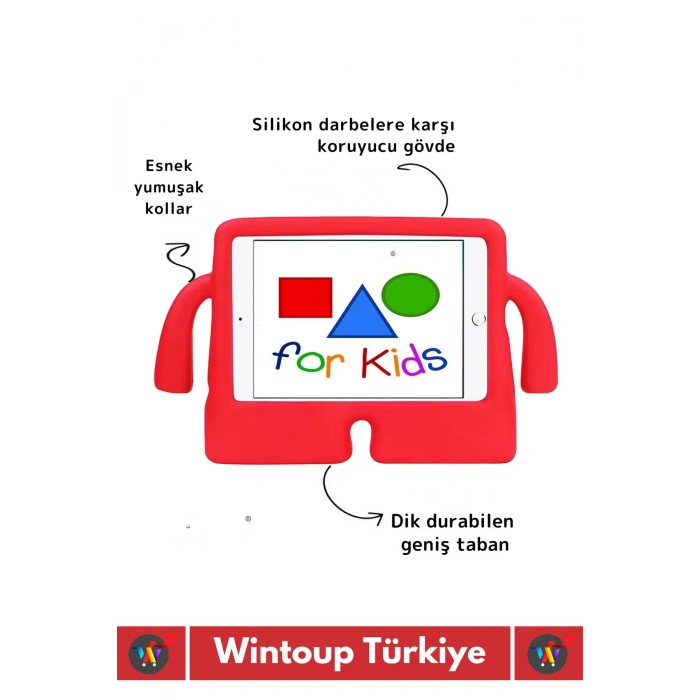 Premium Apple Samsung Uyumlu 11 Inch Silikon Yumuşak Tutacaklı Tam Koruma Kids Çocuk Tablet Kılıfı