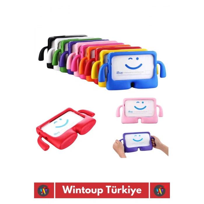 Premium Apple Samsung Uyumlu 11 Inch Silikon Yumuşak Tutacaklı Tam Koruma Kids Çocuk Tablet Kılıfı
