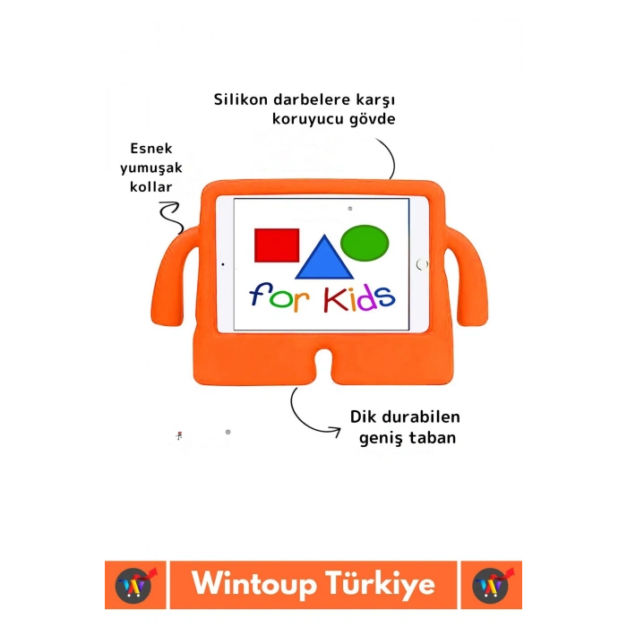Premium Apple Samsung Uyumlu 11 Inch Silikon Yumuşak Tutacaklı Tam Koruma Kids Çocuk Tablet Kılıfı