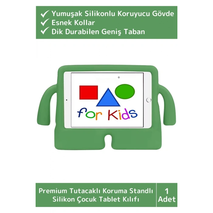 Premium Apple Samsung Uyumlu 11 Inch Silikon Yumuşak Tutacaklı Tam Koruma Kids Çocuk Tablet Kılıfı