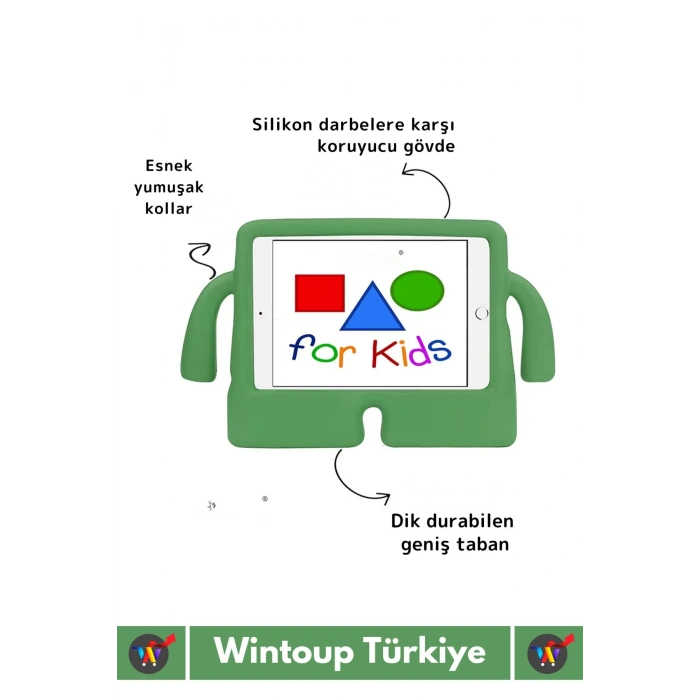 Premium Apple Samsung Uyumlu 11 Inch Silikon Yumuşak Tutacaklı Tam Koruma Kids Çocuk Tablet Kılıfı