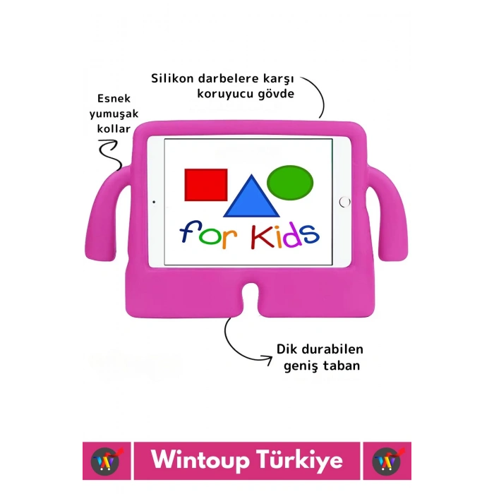 Premium Apple Samsung Uyumlu 11 Inch Silikon Yumuşak Tutacaklı Tam Koruma Kids Çocuk Tablet Kılıfı
