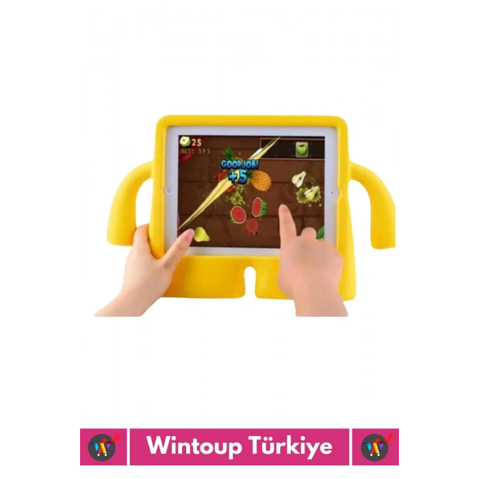 Premium Apple Samsung Uyumlu 11 Inch Silikon Yumuşak Tutacaklı Tam Koruma Kids Çocuk Tablet Kılıfı