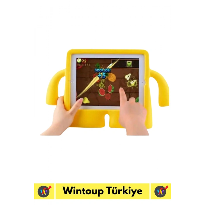 Premium Apple Samsung Uyumlu 11 Inch Silikon Yumuşak Tutacaklı Tam Koruma Kids Çocuk Tablet Kılıfı