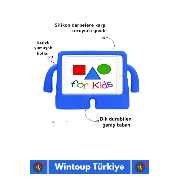 Premium Apple Samsung Uyumlu 11 Inch Silikon Yumuşak Tutacaklı Tam Koruma Kids Çocuk Tablet Kılıfı
