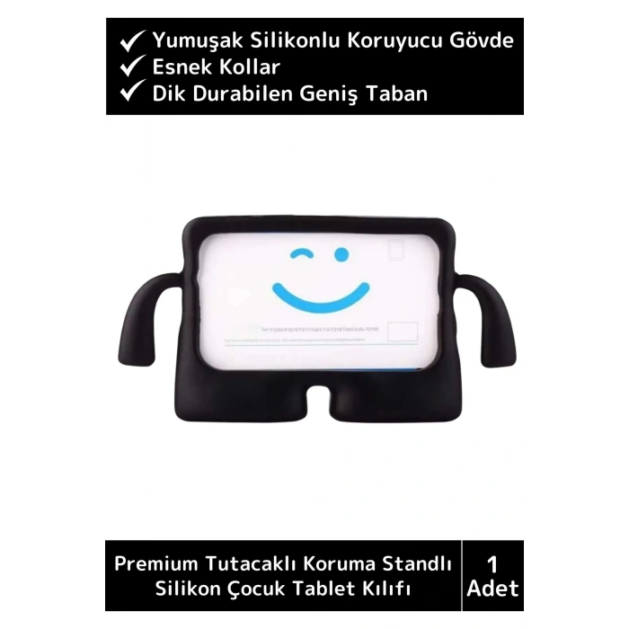 Premium Apple Samsung Uyumlu 11 Inch Silikon Yumuşak Tutacaklı Tam Koruma Kids Çocuk Tablet Kılıfı
