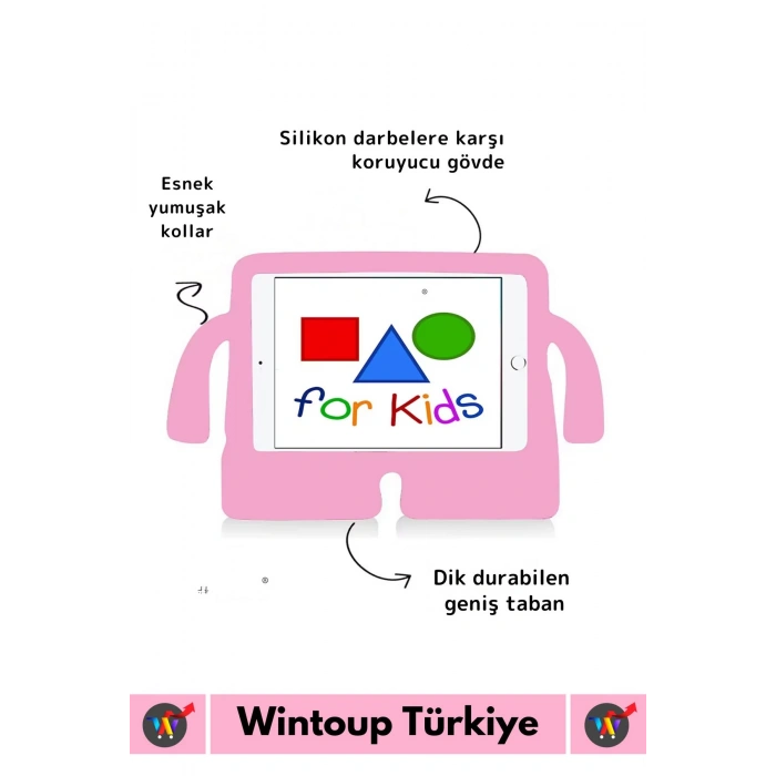 Premium Apple Samsung Uyumlu 11 Inch Silikon Yumuşak Tutacaklı Tam Koruma Kids Çocuk Tablet Kılıfı