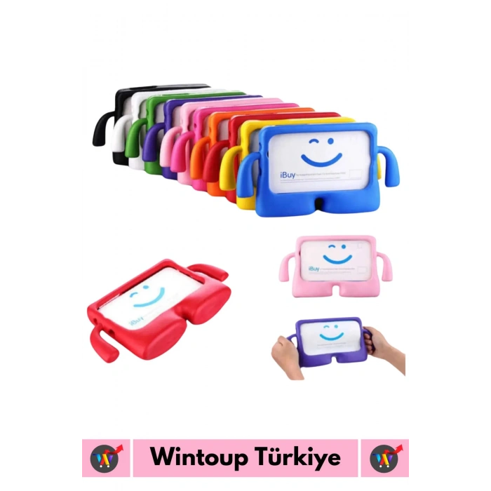 Premium Apple Samsung Uyumlu 11 Inch Silikon Yumuşak Tutacaklı Tam Koruma Kids Çocuk Tablet Kılıfı