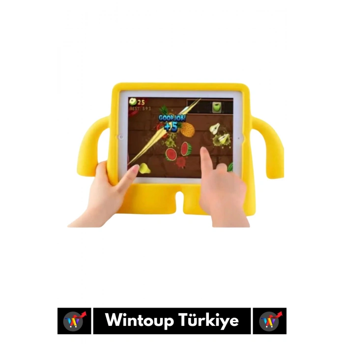 Premium Apple Samsung Uyumlu 8.7 Inch Silikon Yumuşak Tutacaklı Tam Koruma Çocuk Tablet Kılıfı