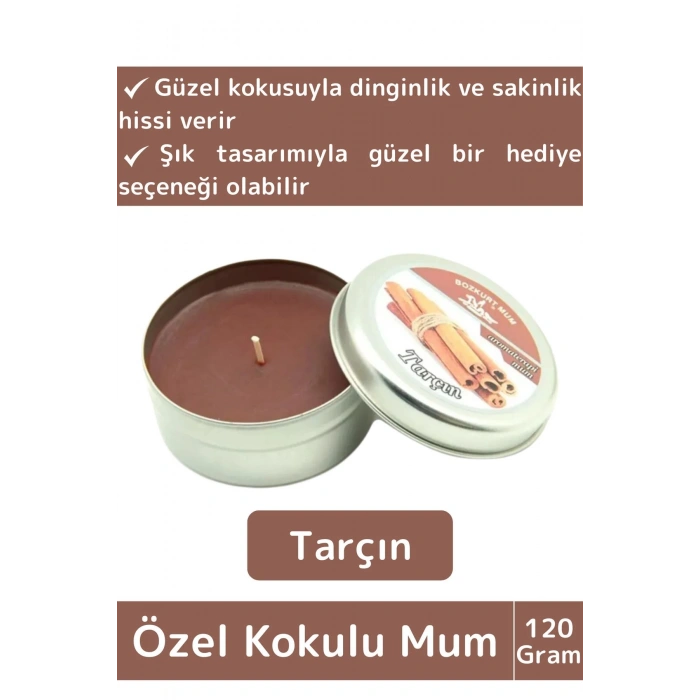 Premium Özel Metal Kutulu Arınma Huzur Meditasyon Yoga Esans Dekoratif Mum Oda Kokusu 120 Gram