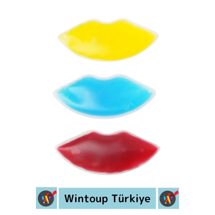 Premium Dudak Botoksu Soğuk Sıcak Termojel Yıkanabilir Isıtıcı Soğutucu Jel Mavi Dudak Bandı