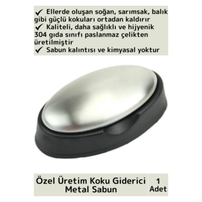 Özel Üretim Çevre Dostu 304 Paslanmaz Çelik Sade Hijyenik Tasarruf Koku Giderici Etkili Metal Sabun