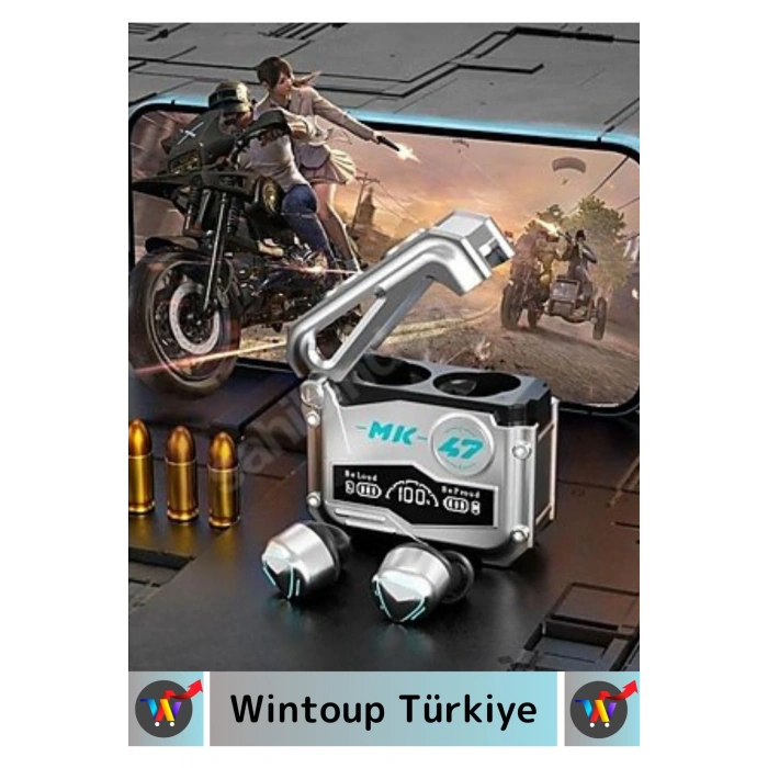 Premium iPhone 16 Pro Uyumlu RGB Işıklı Minimum Gecikme Gamer Kulak İçi Bluetooth Oyuncu Kulaklığı