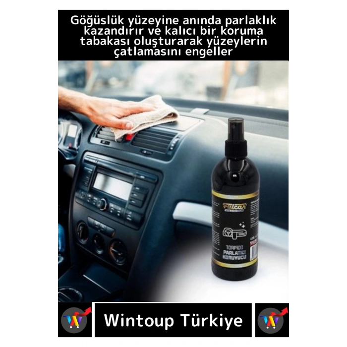 Premium Yüksek Kaliteli Kolay Kullanım Araç Oto Torpido Koruyucu Parlatıcı 410 Ml