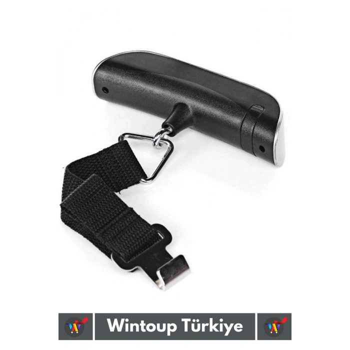 Premium Taşınabilir Seyahat Bavul Ağırlık Tartı Dijital LCD Ekran Kompakt Bagaj Tartısı MAX 50 Kg