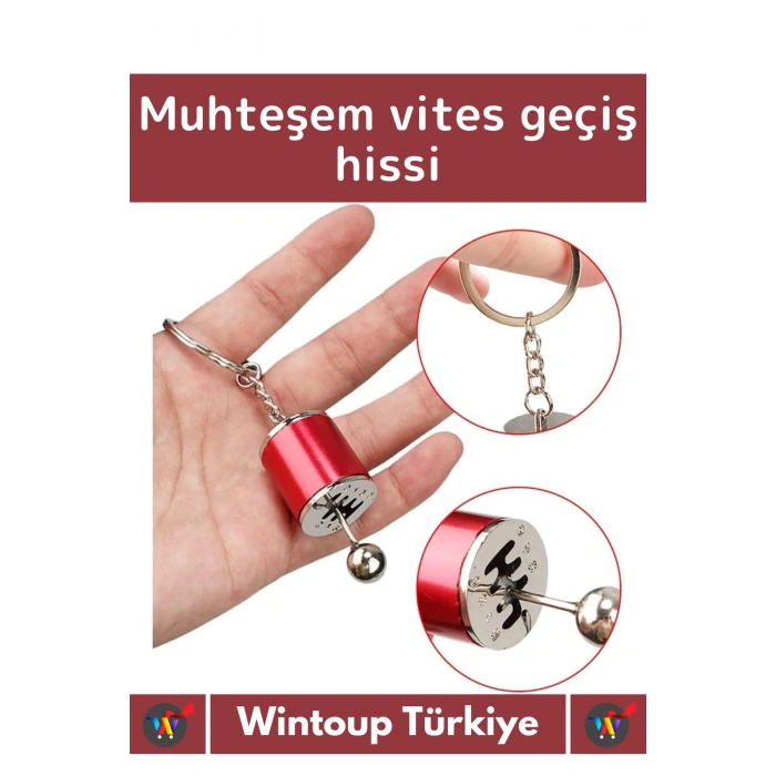 Özel Üretim Yüksek Kaliteli 6 Hız+1  Geri Vites Geçişli Dekoratif Oto Araç Otomobil Vites Anahtarlık