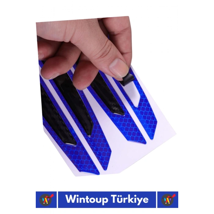 Özel Üretim Yüksek Kaliteli Oto Araç Otomobil Ayna Kapı Koruyucu Reflektörlü Şerit 2 Adet