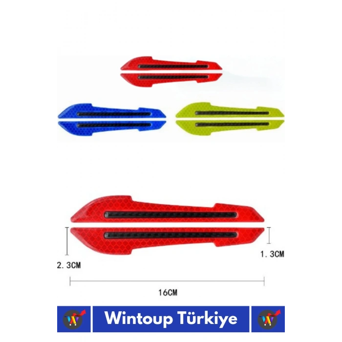 Özel Üretim Yüksek Kaliteli Oto Araç Otomobil Ayna Kapı Koruyucu Reflektörlü Şerit 2 Adet