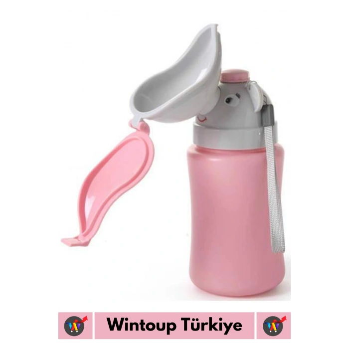 Özel Üretim Dayanıklı Sağlıklı PP Malzeme +2 Yaş Portatif Taşıma İpli Kız Çocuk Lazımlık Pisuvar